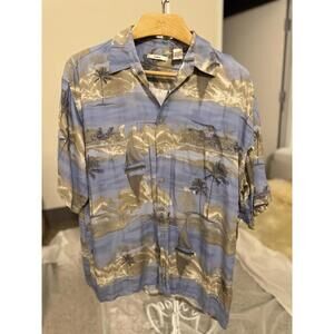 Moda Campia Sz Xxl 2xl Men's Nautica Sailing Button Down Short Sleeve Shirt